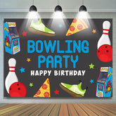 Lofaris Game Machine Sports Bowling Birthday Party Backdrop